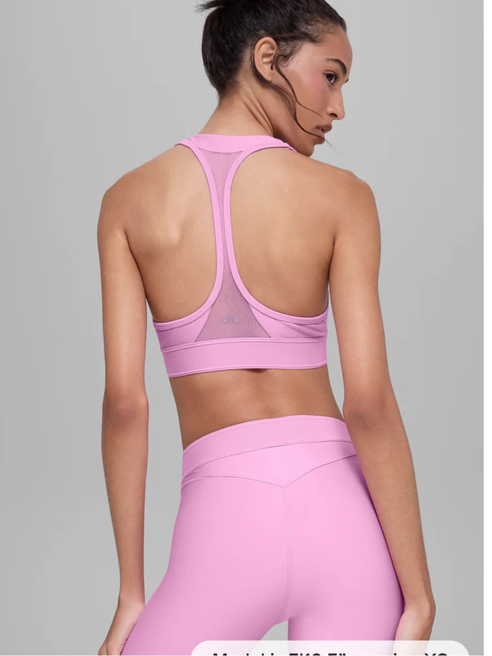 ALO Yoga Airlift Rebel Bra Candy Heart Pink Excellent Condition! Size Small - Picture 2 of 10
